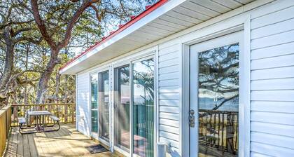 Dog-friendly home with lovely water view, roomy deck, fast WiFi, central AC, W&D