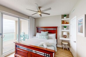 4 bedrooms, iron/ironing board, WiFi, bed sheets - Oceanfront condo with scenic balcony, resort amenities, central AC, & W/D (Panama City Beach)