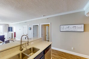 Interior - Oceanfront condo with scenic balcony, resort amenities, central AC, & W/D (Panama City Beach)
