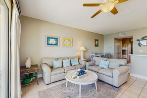 TV, DVD player, offices