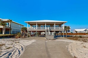 Exterior - Spacious Gulf-View Home with Large Decks, Private W&D and Steps Away From Beach (Navarre)