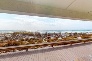 Property grounds - 1st floor gulf front condo with amazing views, charcoal grills - walk to the beach (Santa Rosa Beach)