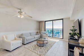 TV, offices - Relax Above the Shore | 11th-Floor Gulf-View Condo (Destin)
