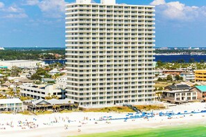 Exterior - Cool & contemporary beachfront getaway with large balcony, pools, & gym (Panama City Beach)