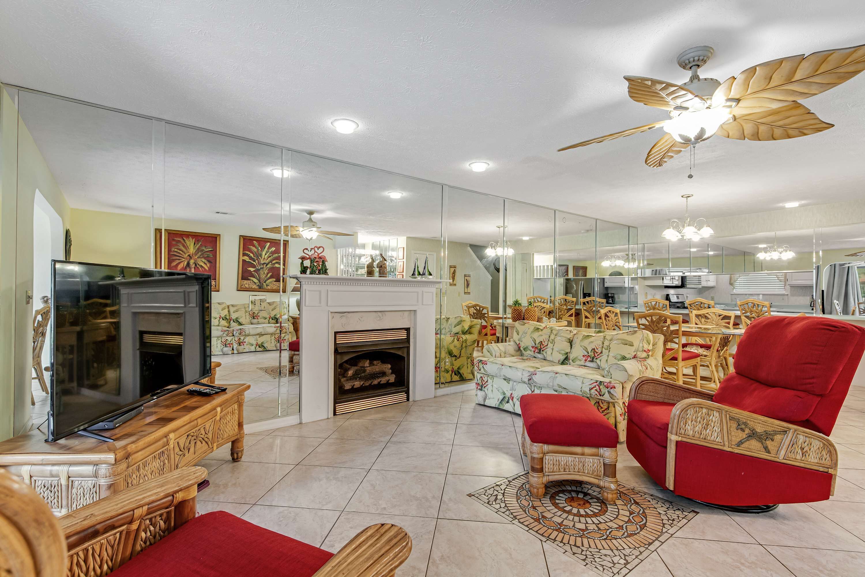 TV, DVD player, stereo, offices