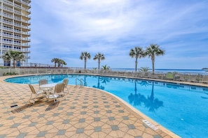 Pool - Gulf Front Condo Tennis Court, Fitness Center, Private Beach Access! (Navarre Beach)