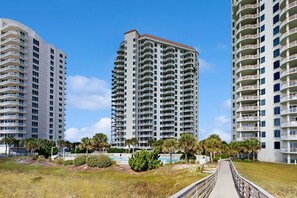 Exterior - Gulf Front Condo Tennis Court, Fitness Center, Private Beach Access! (Navarre Beach)