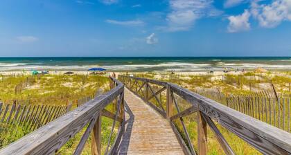 Dog-friendly beachfront home with private hot tub, fireplace, on-site pool, AC