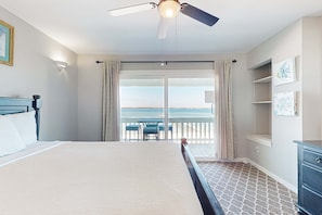 2 bedrooms, iron/ironing board, WiFi, bed sheets - Lovely Condo with Bay Views, Free WiFi, Pool - Walk to Beach, Snowbirds Welcome (Pensacola Beach)