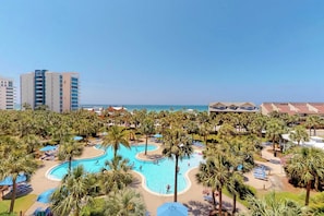 Pool - Waterfront resort condo w/ a shared, heated pool, fitness room, & theater (Destin)