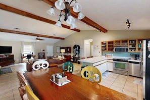 Fridge, microwave, oven, stovetop - Gorgeous coastal home with shared pool and easy beach access (Port St. Joe)