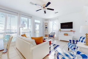 Televisión y oficina 