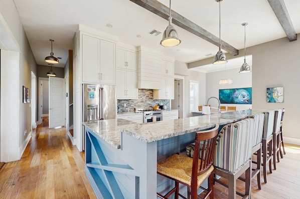 Fridge, microwave, oven, stovetop - Family-Friendly Getaway w/ a Large Balcony & Patio - Steps from the Sand (Port St. Joe)