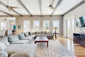 TV, offices - Family-Friendly Getaway w/ a Large Balcony & Patio - Steps from the Sand (Port St. Joe)