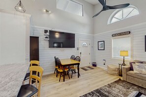 Interior - Great, dog-friendly home with Gulf views, shared pool, just steps from the Gulf (St. George Island)