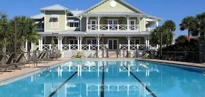 Pool - Beautiful home near the beach with community pool, gym, tennis (St. George Island)