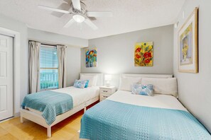 2 bedrooms, iron/ironing board, WiFi, bed sheets - Gulf-view condo with balcony, outdoor pool, gym, tennis, AC - snowbird-friendly (Destin)