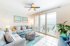 TV - Majestic Sun B1010 | Beachfront Bliss with Pool! (Miramar Beach)