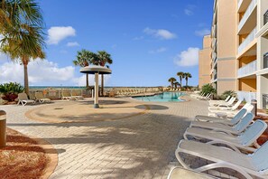 Terrace/patio - First Floor Condo with a Partial Gulf View, Splash Pad, and More (Fort Walton Beach)