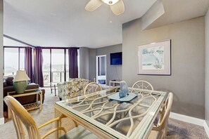 Interior - Second Floor Condo with Shared Pool, Partial Ocean View, Washer/Dryer, and WiFi (Miramar Beach)