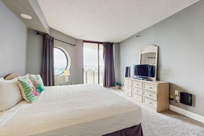 2 bedrooms, iron/ironing board, WiFi, bed sheets - Second Floor Condo with Shared Pool, Partial Ocean View, Washer/Dryer, and WiFi (Miramar Beach)