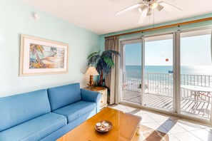 TV, DVD player, offices - Majestic Sun A407 | Beachfront Condo, Gulf Views! (Miramar Beach)