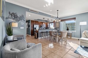 Interior - Eighth floor condo with pools and hot tub, WiFi, central AC, & Bluetooth system (Perdido Key)