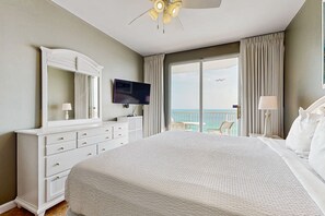 2 bedrooms, iron/ironing board, WiFi, bed sheets - Majestic Sun B1011 | Beachfront Condo with Pool! (Miramar Beach)