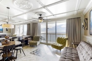 TV, DVD player, offices - Beachfront, 15th-floor condo with great Gulf view, hot tub, pools & gyms (Destin)