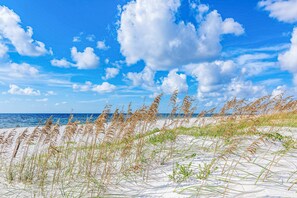 Vlak bij het strand