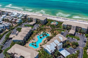 Exterior - Two-bedroom with bunks, balcony overlooking pool & on-site pickleball (Santa Rosa Beach)