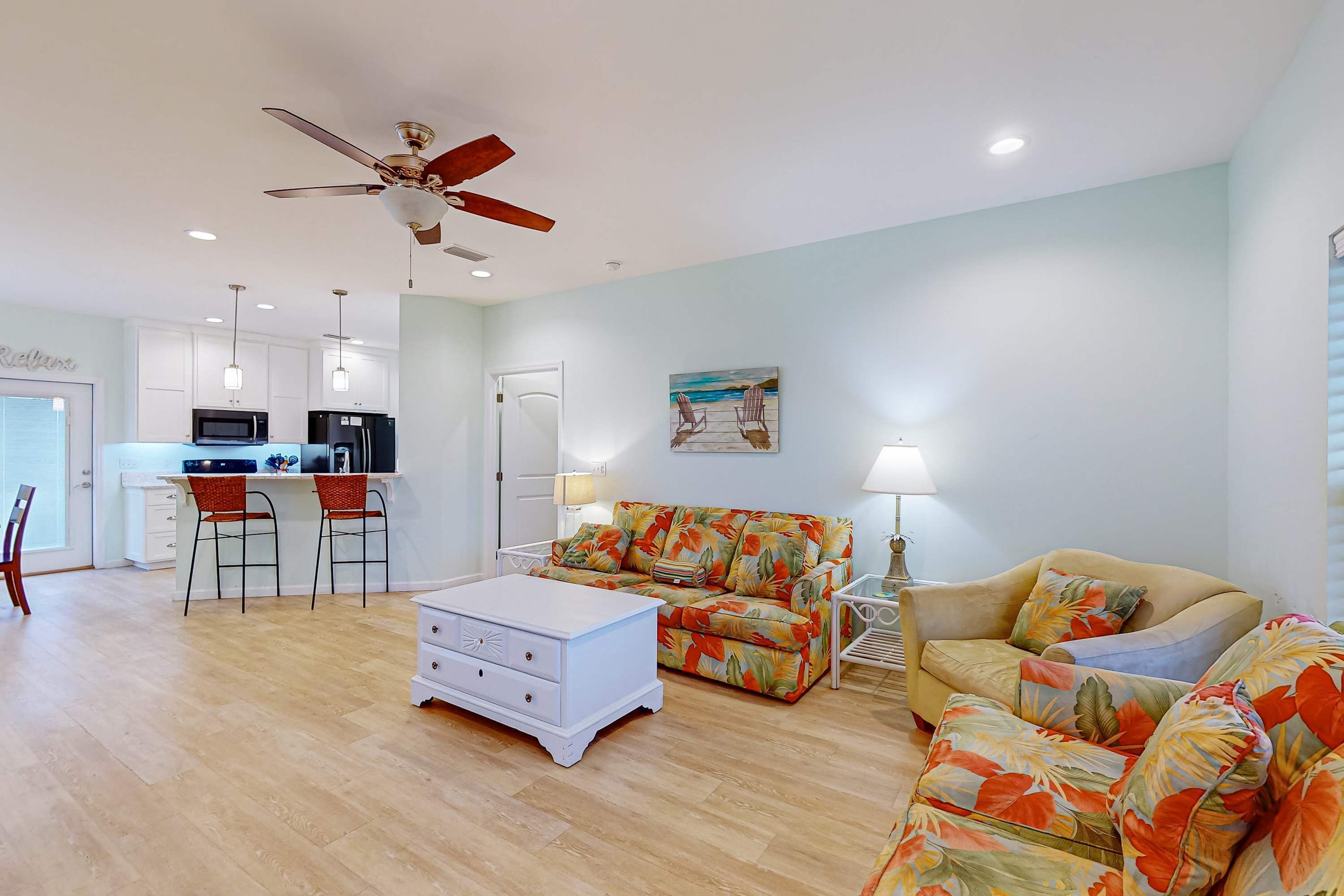 TV, DVD player, stereo, offices