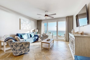 TV, DVD player, offices - Water-View Condo at Sterling Shores - Central AC, Washer/Dryer & Shared Pools (Destin)