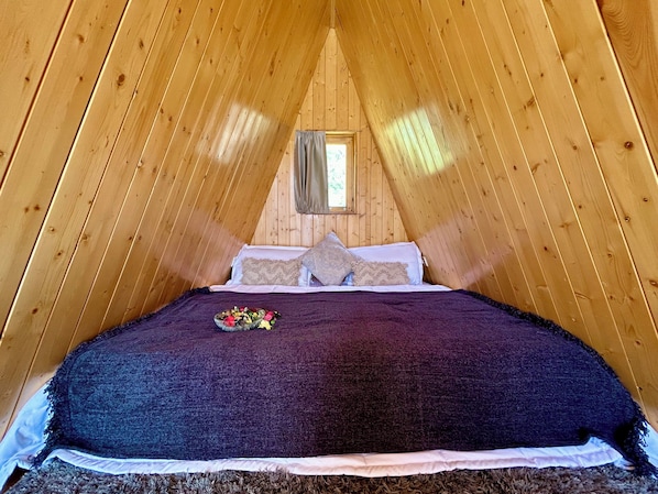 Luxury Room, Mountain View | In-room safe, blackout drapes, soundproofing, iron/ironing board - Awe Glamping (Manali)