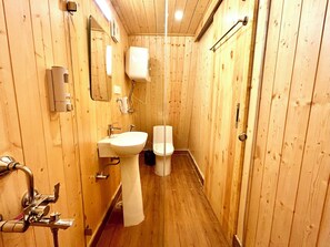 Luxury Room, Mountain View | Bathroom | Slippers - Awe Glamping (Manali)