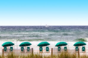 On the beach - Amazing Gulf view from this cozy condo with pool, gym & beach access (Destin)