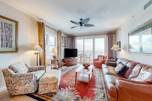 TV, DVD player, stereo, offices - Inviting Gulf-front condo In Perdido Key with waterfront pool/hot tub and oceanfront balcony (Perdido Key)
