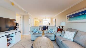 TV, DVD player, offices