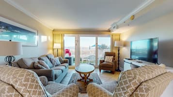 TV, DVD player, offices