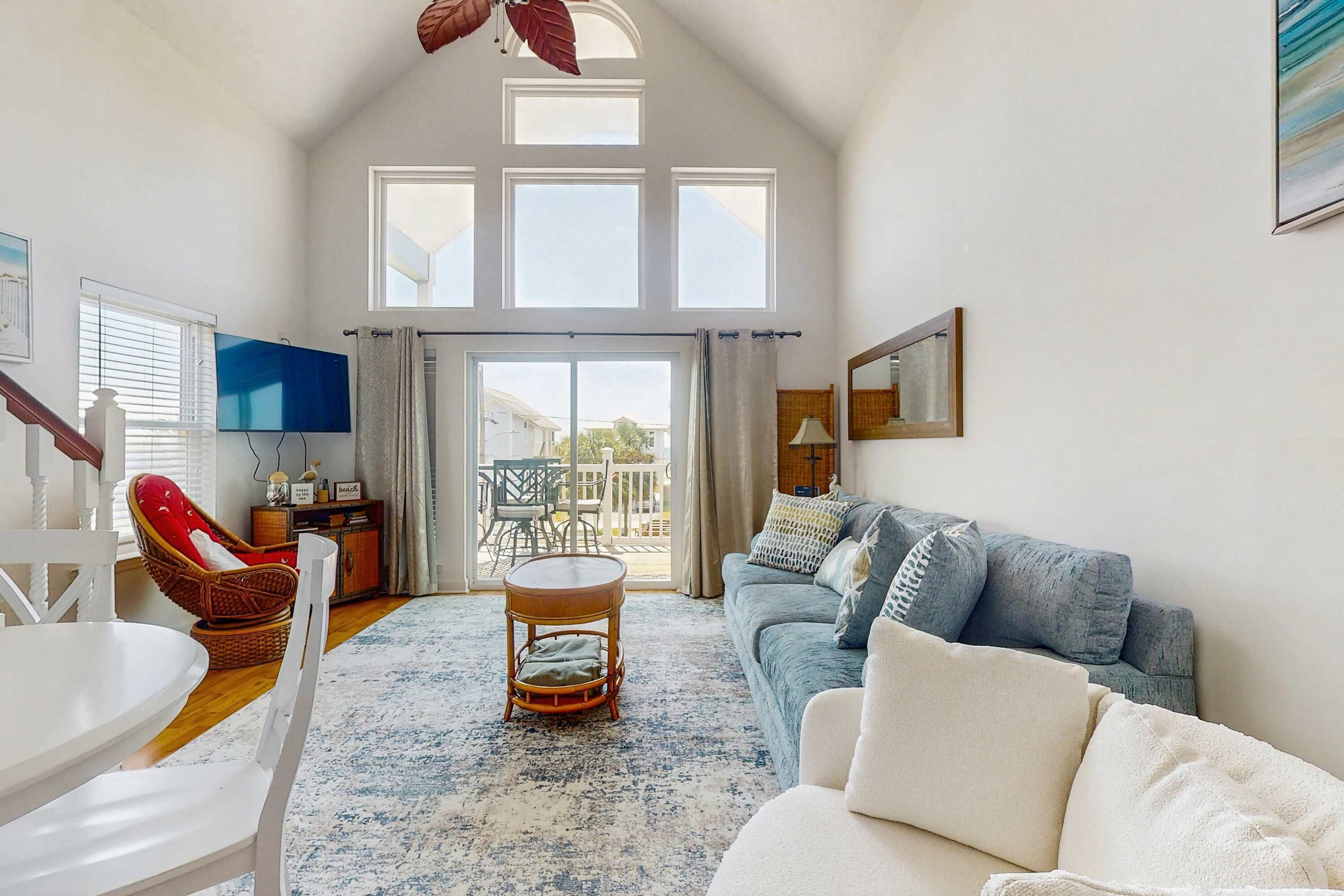 Una televisión, una oficina