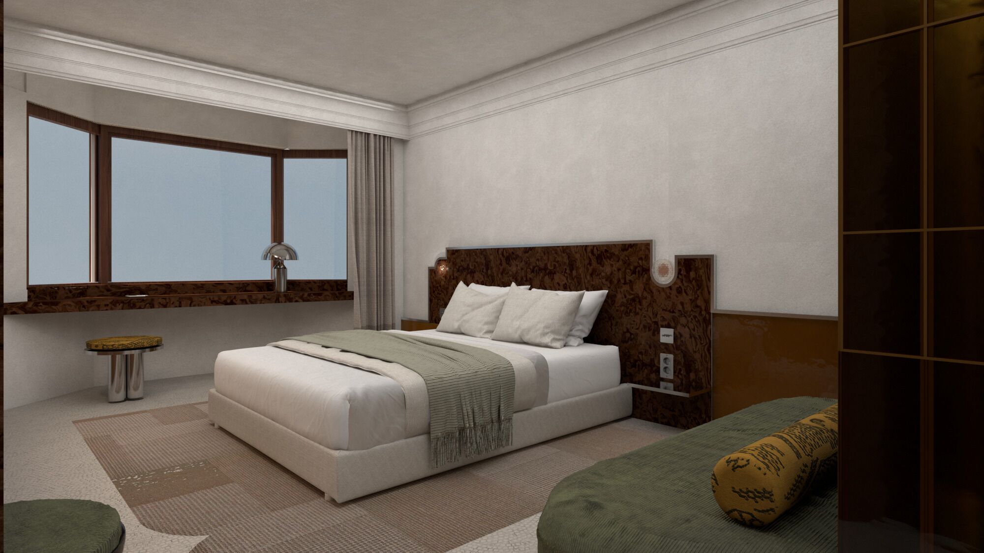 豪華雙人房 | 房內夾萬、遮光窗簾/窗簾、隔音、熨斗/熨衫板