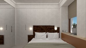 Signature Classic Room | In-room safe, blackout drapes, soundproofing, iron/ironing board - The Newel Kolonaki (Athina)