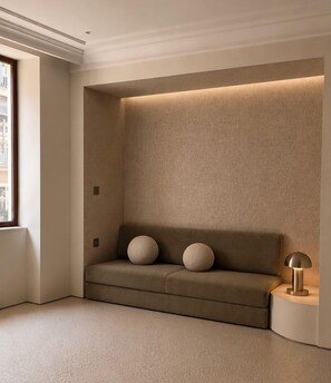 Panorama Balcony Superior Suite | Bathroom | Free toiletries, hair dryer, towels, soap - The Newel Kolonaki (Athens)