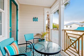 Terrace/patio - Bright, Airy Condo with Shared Outdoor Pool, High-Speed WiFi, and Central AC (Santa Rosa Beach)