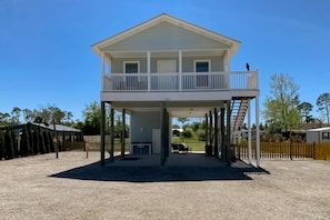 Exterior - Dog-friendly home blocks from the beach with patio, balcony, & outdoor shower (Port St. Joe)