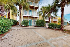 Exterior - Dog-friendly home near beach with pool, four balconies, W/D & AC (Panama City Beach)
