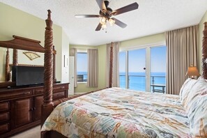 3 bedrooms, iron/ironing board, WiFi, bed sheets - Soothing Gulf-view home with furnished patio, pool, pool spa & gym access (Destin)