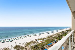 On the beach - Soothing Gulf-view home with furnished patio, pool, pool spa & gym access (Destin)