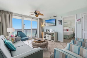 2 bedrooms, WiFi, bed sheets, wheelchair access - Coastal condo with Gulf views, washer and dryer, Wifi, Community pool (Destin)