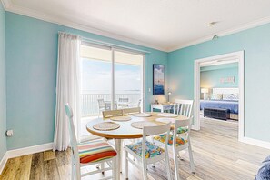 Dining - Waterfront condo with beach access, pools, balcony, central AC, & W&D (Perdido Key)